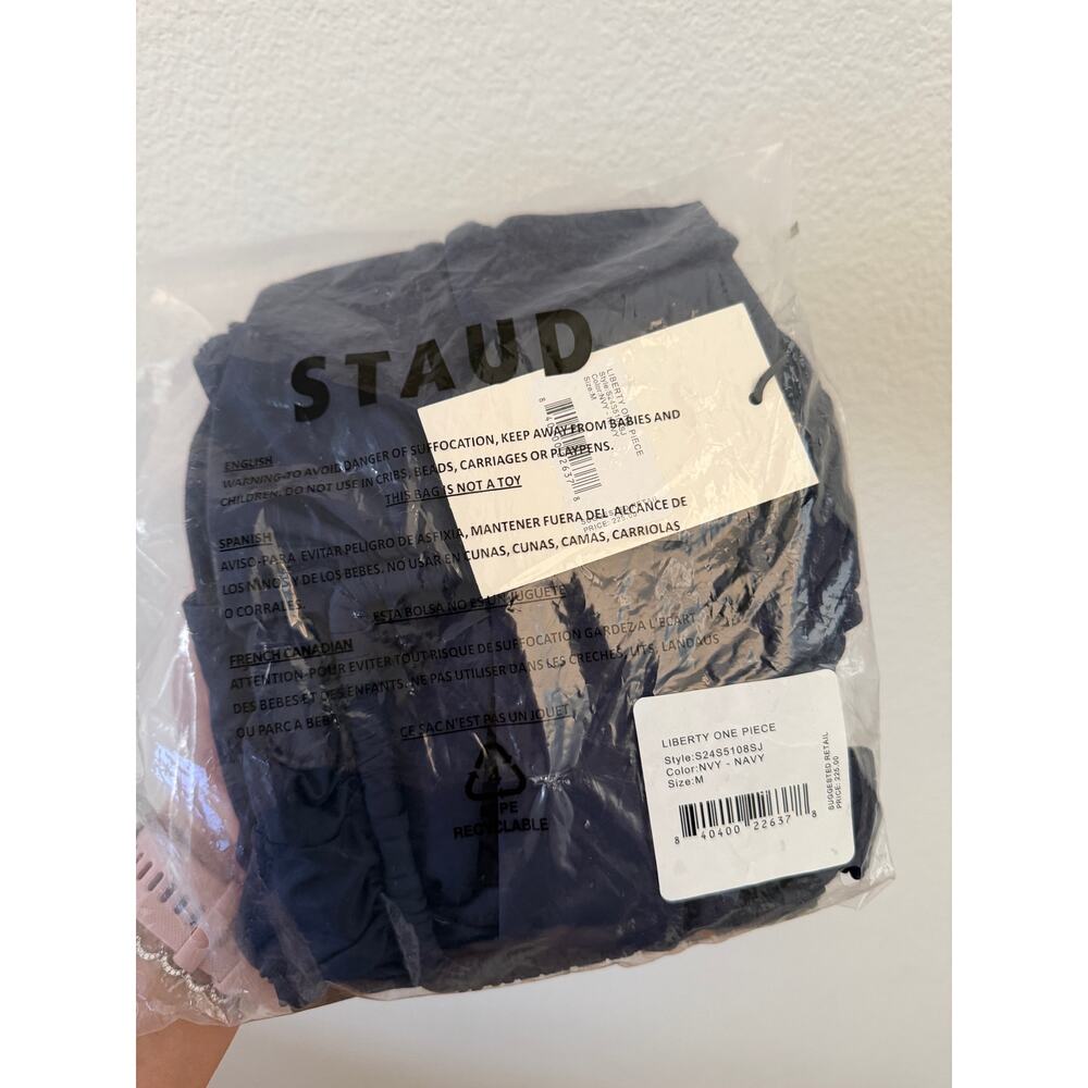 Staud Liberty One-Piece swimwear navy M NWT - Picture 6 of 6